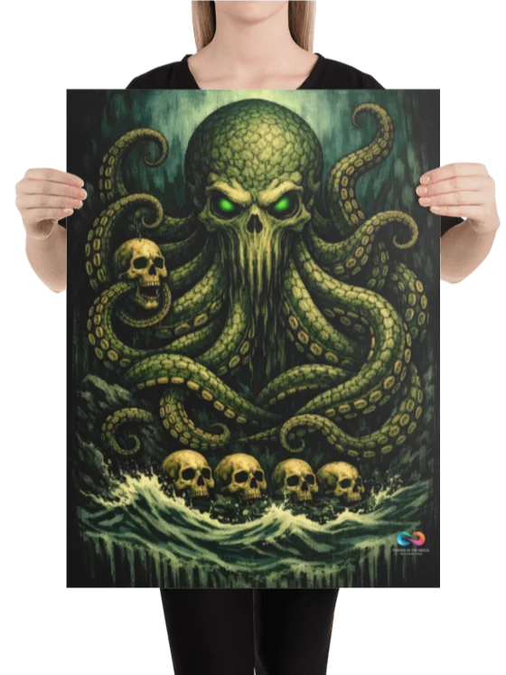CINEMATIC ART POSTER – CREEPY OCTOPUS #001 product image (2)