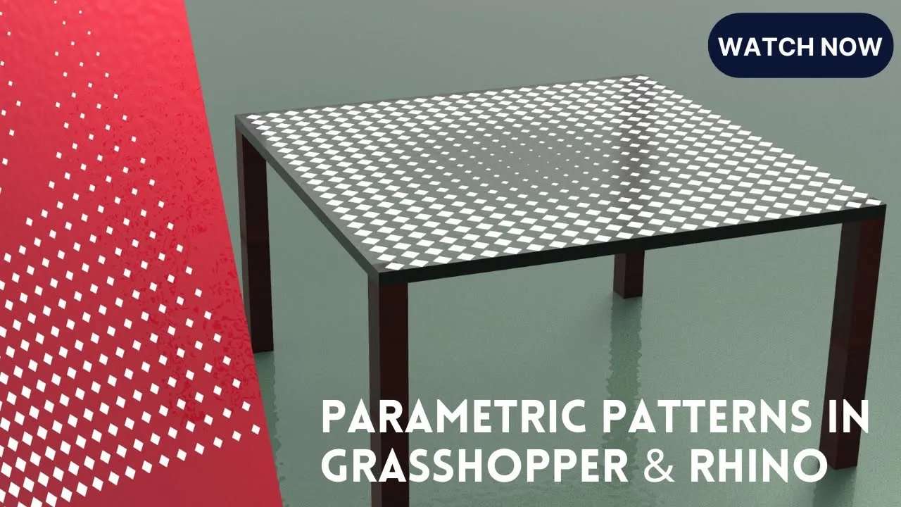 Parametric Pattern Table Design Grasshopper Rhino Files Download product image (1)