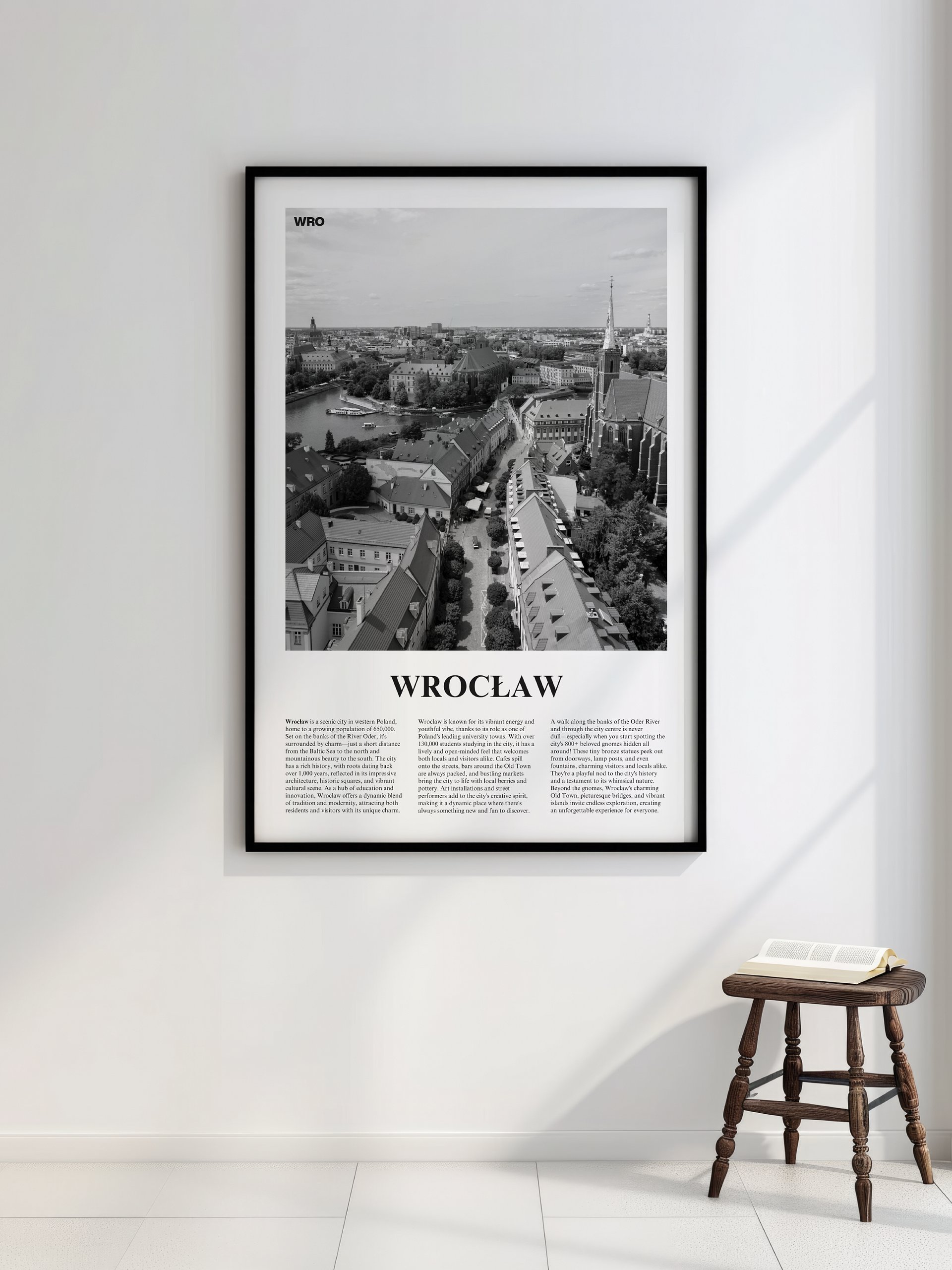 Wroclaw 02 Newspaper Poster | Framed product image (2)