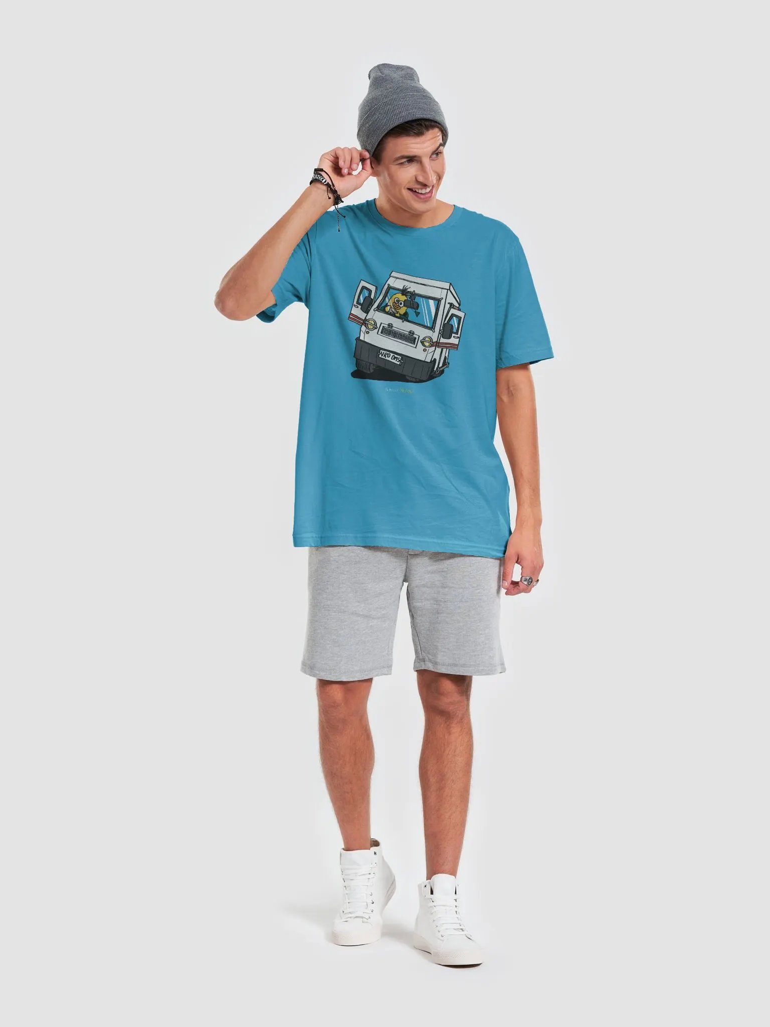 Wheelie Yellow driving T! (front and back print) product image (10)