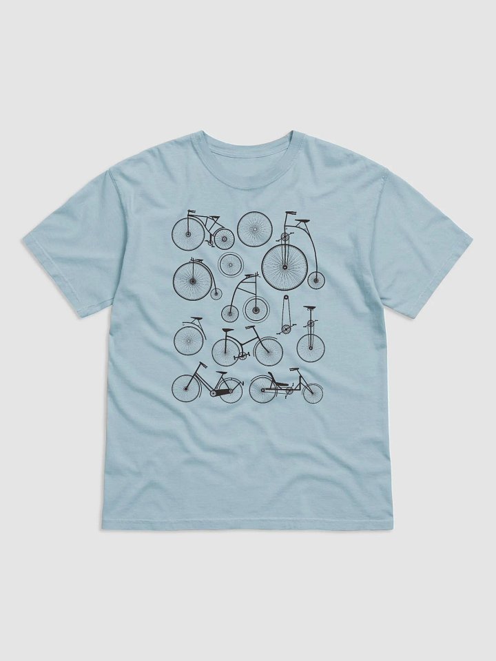 Vintage Bicycles T-Shirt | Vintage-Style Dark and Light Academia Shirt for Cyclists and Bicycle Lovers product image (7)