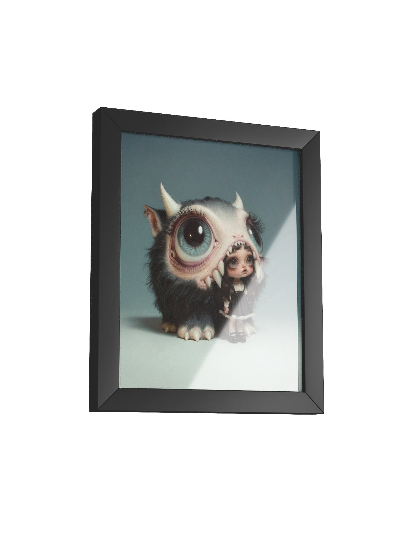 She Stands Where the Teeth Are Framed Print product image (2)
