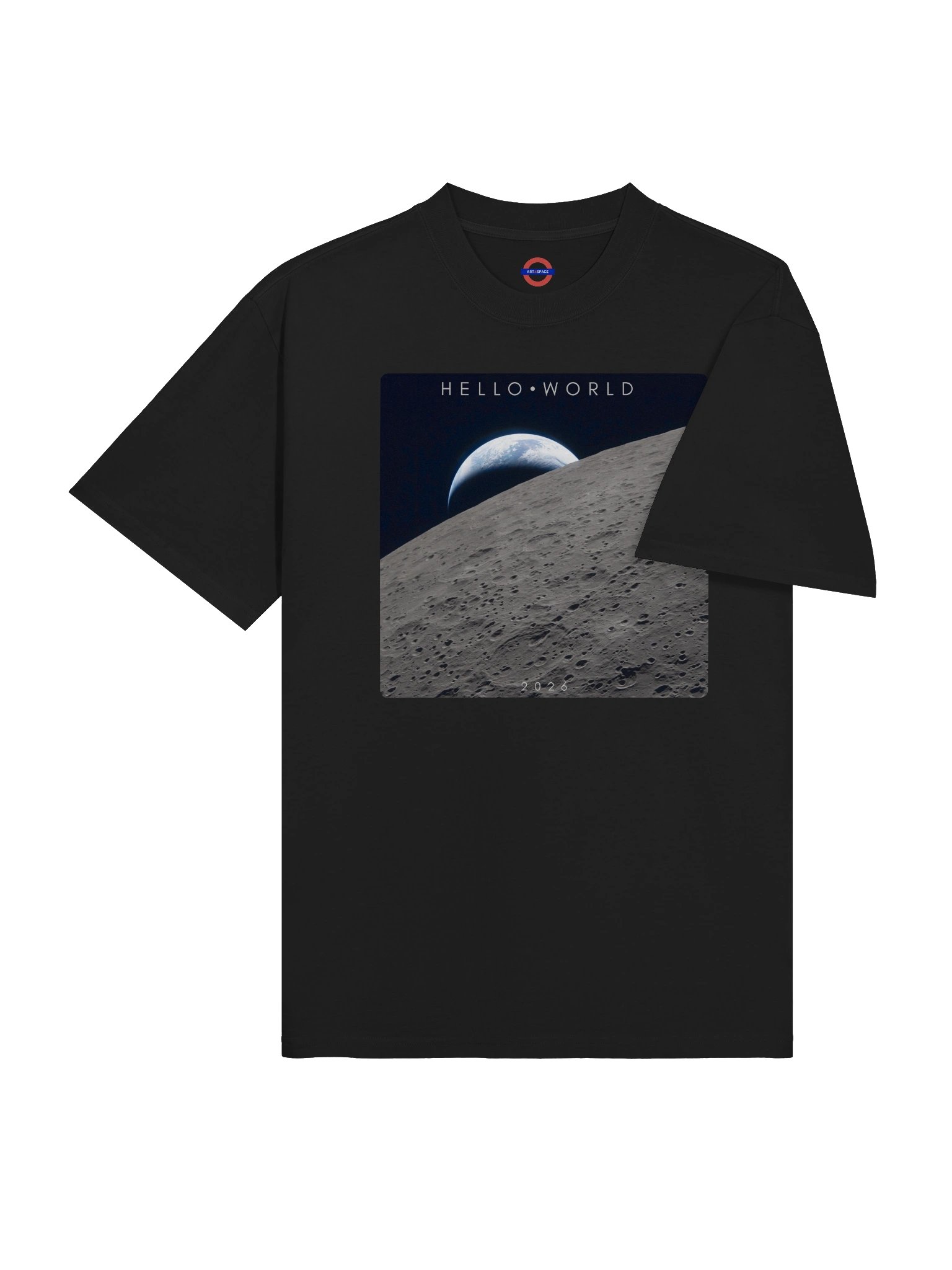 Hello World Earth Rising Above The Moon T-Shirt product image (13)