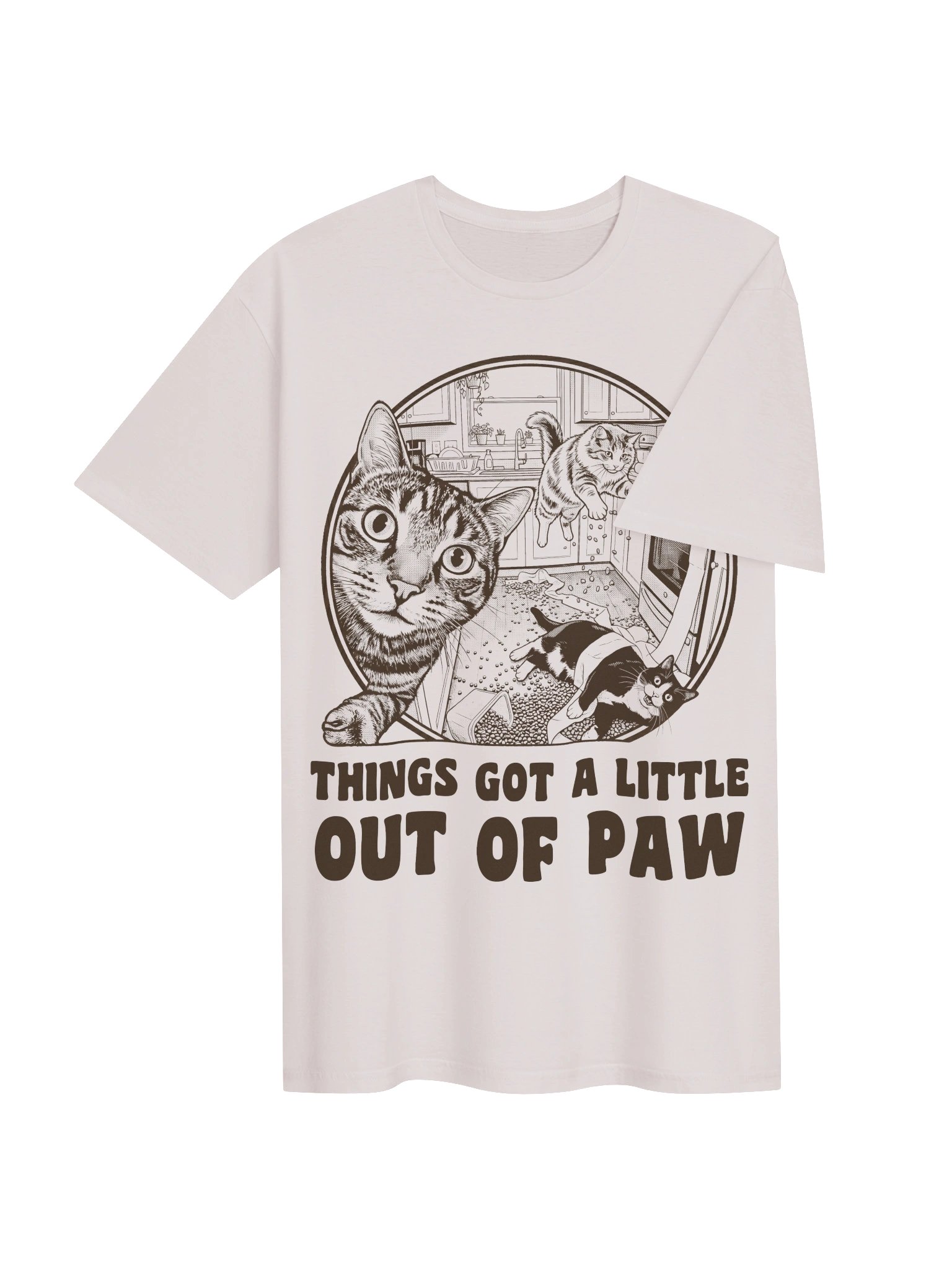 Out of Paw Cat T-Shirt product image (19)