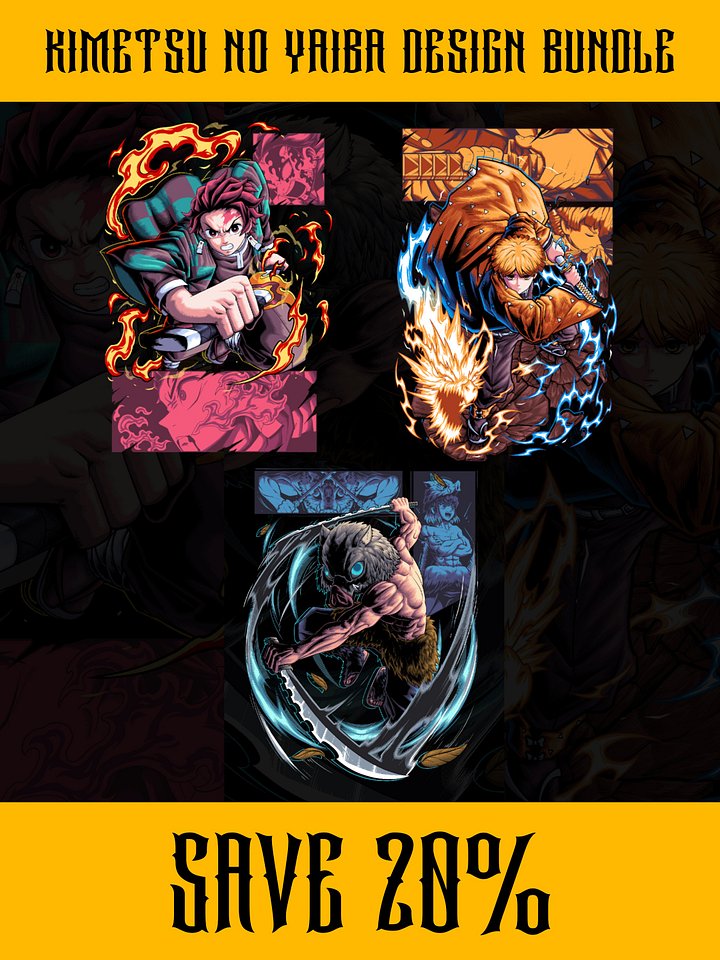 Kimetsu no yaiba design bundle product image (1)