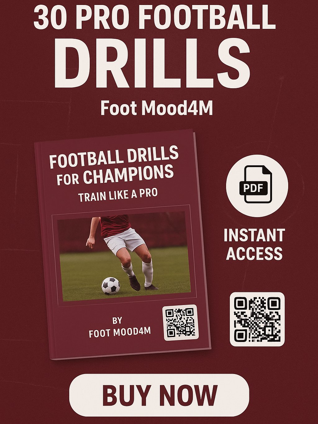 📚 30 Pro Football Drills – Foot Mood4M eBook product image (1)
