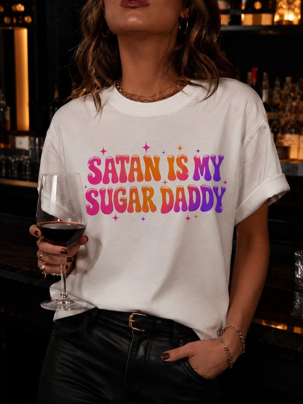 satan is my sugar daddy tee product image (3)