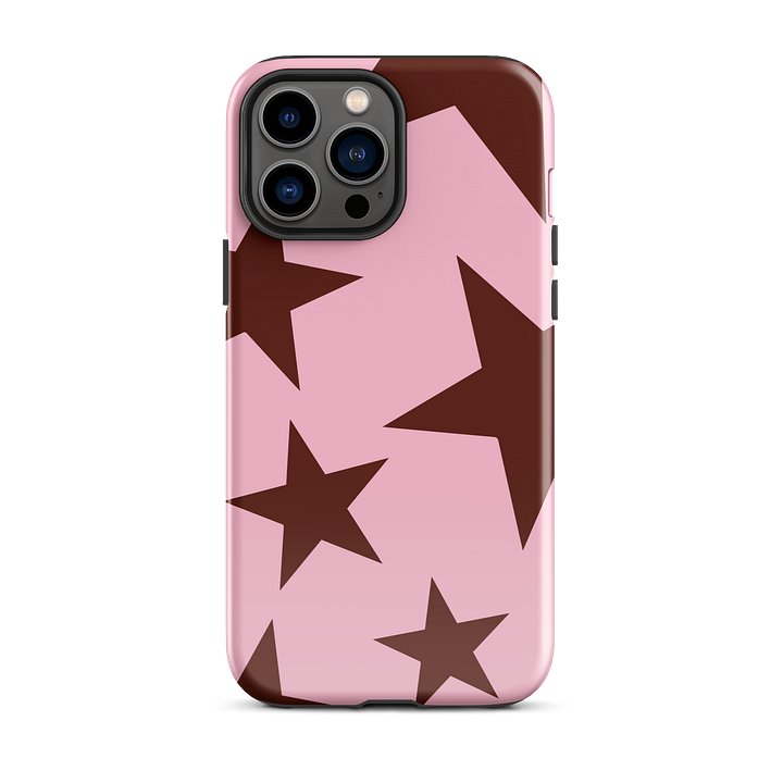 Burgundy Big Ol’ Stars iPhone Case product image (1)