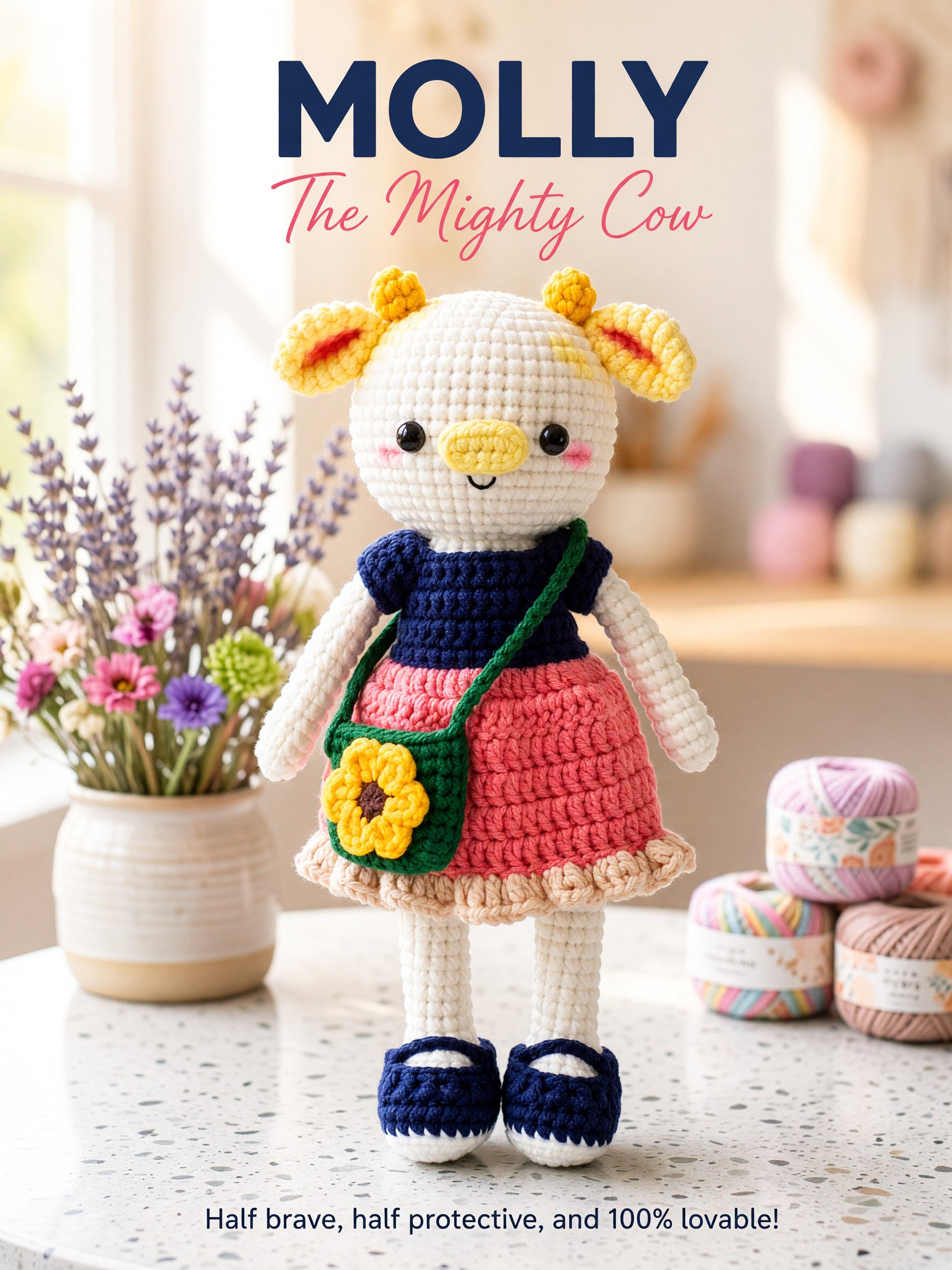 PDF Pattern | Molly the Mighty Cow – Amigurumi Crochet Pattern product image (1)