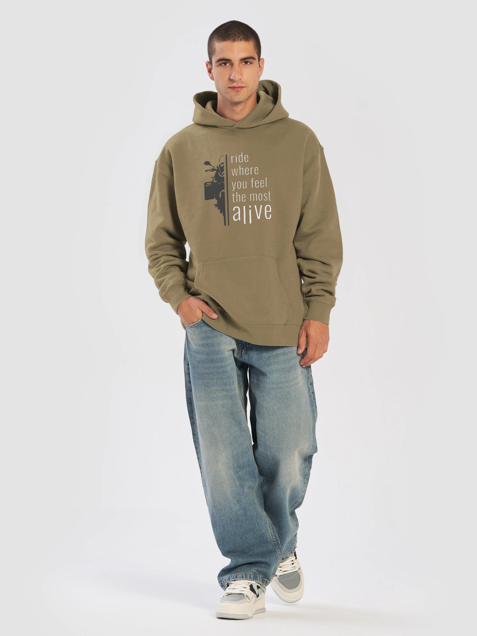 Ride where you feel the most Alive | Adventure Motorcycle Hoodie product image (29)