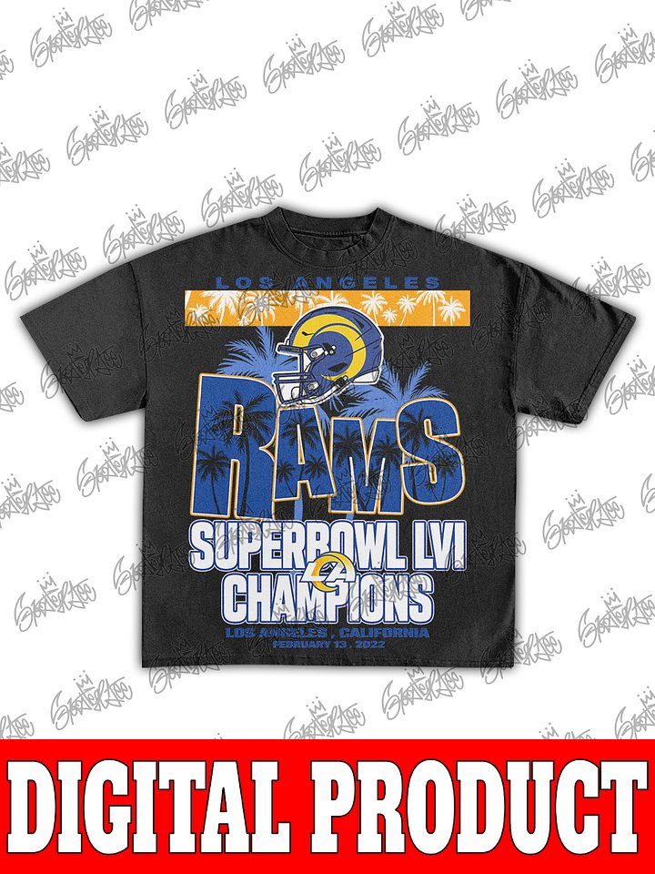 Los Angeles Rams Super Bowl LVI Champions Bootleg Design product image (1)