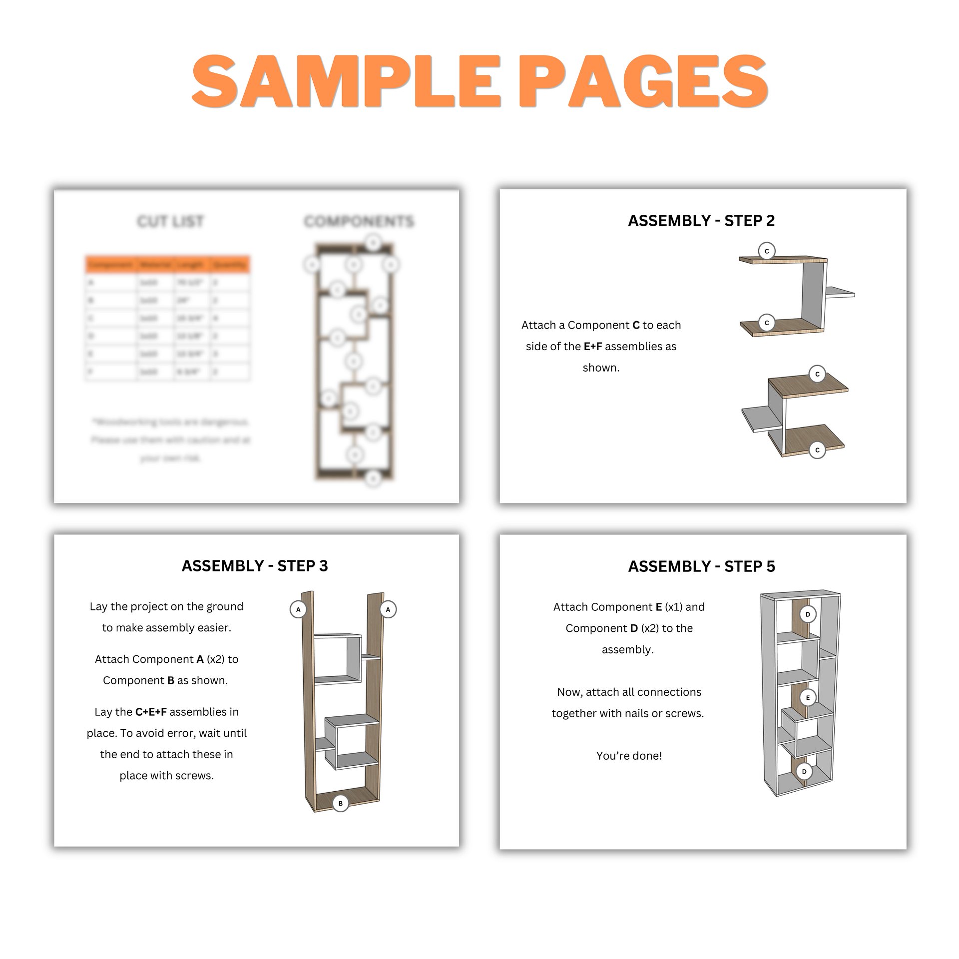 Bookshelf Plans (PDF) product image (5)