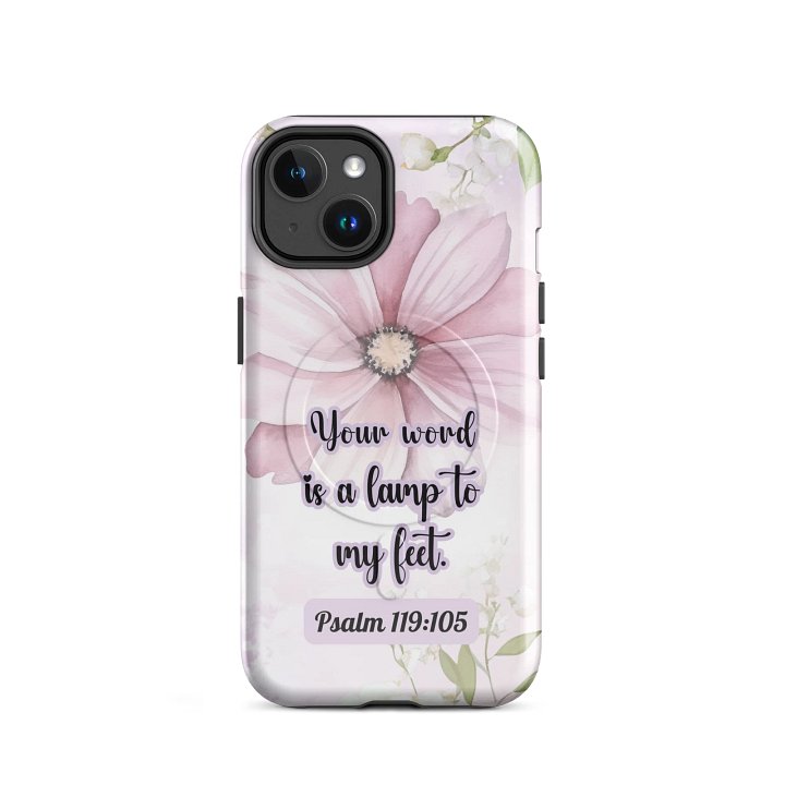 Your Word is a Lamp to My Feet Psalm 119:105 | Inspirational Gift, Tough MagSafe® iPhone® Case | Scripture, Bible Verse, iPhone 14, 15, 16, 17, Pro, Pro Max, Plus. product image (2)
