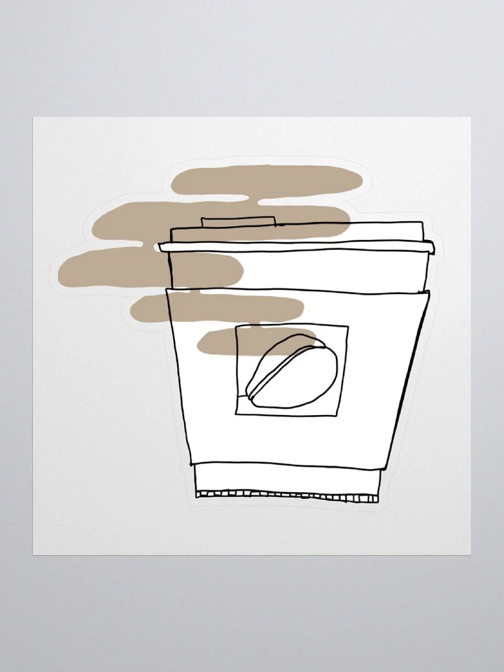Coffee Drink Sticker Japandi product image (1)