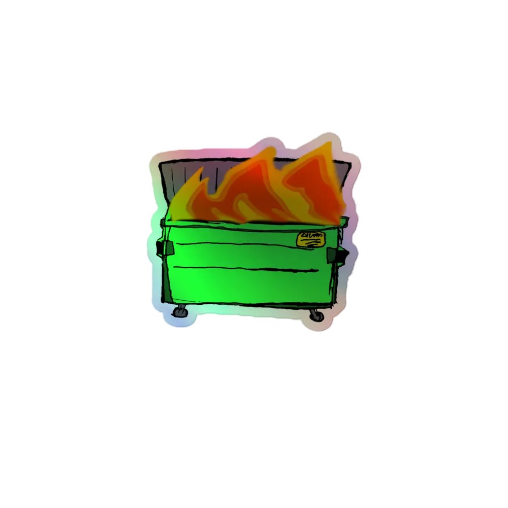 Holographic Dumpsterfire Sticker product image (1)