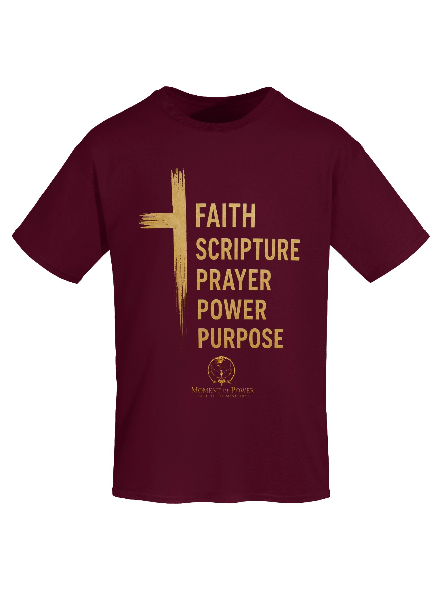 Faith. Scripture. Prayer. Power. Purpose. Tee product image (105)