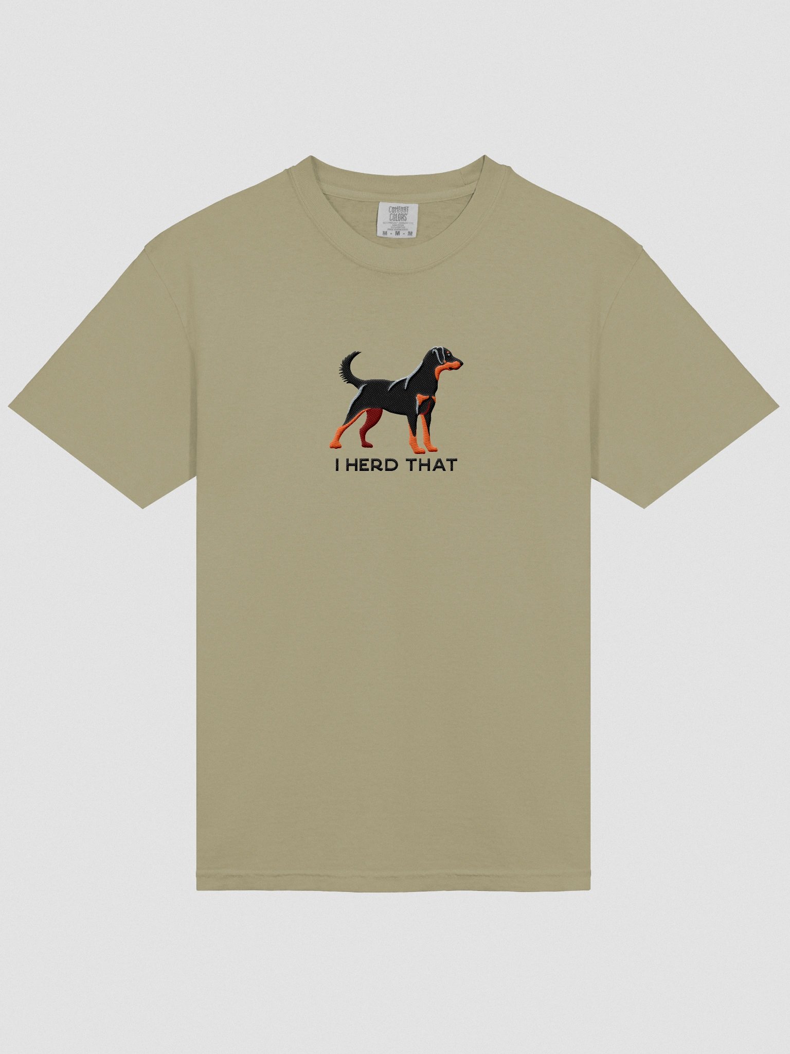 I Herd That T-Shirt(Embroidered) of a Beauceron(Black & Tan) product image (6)