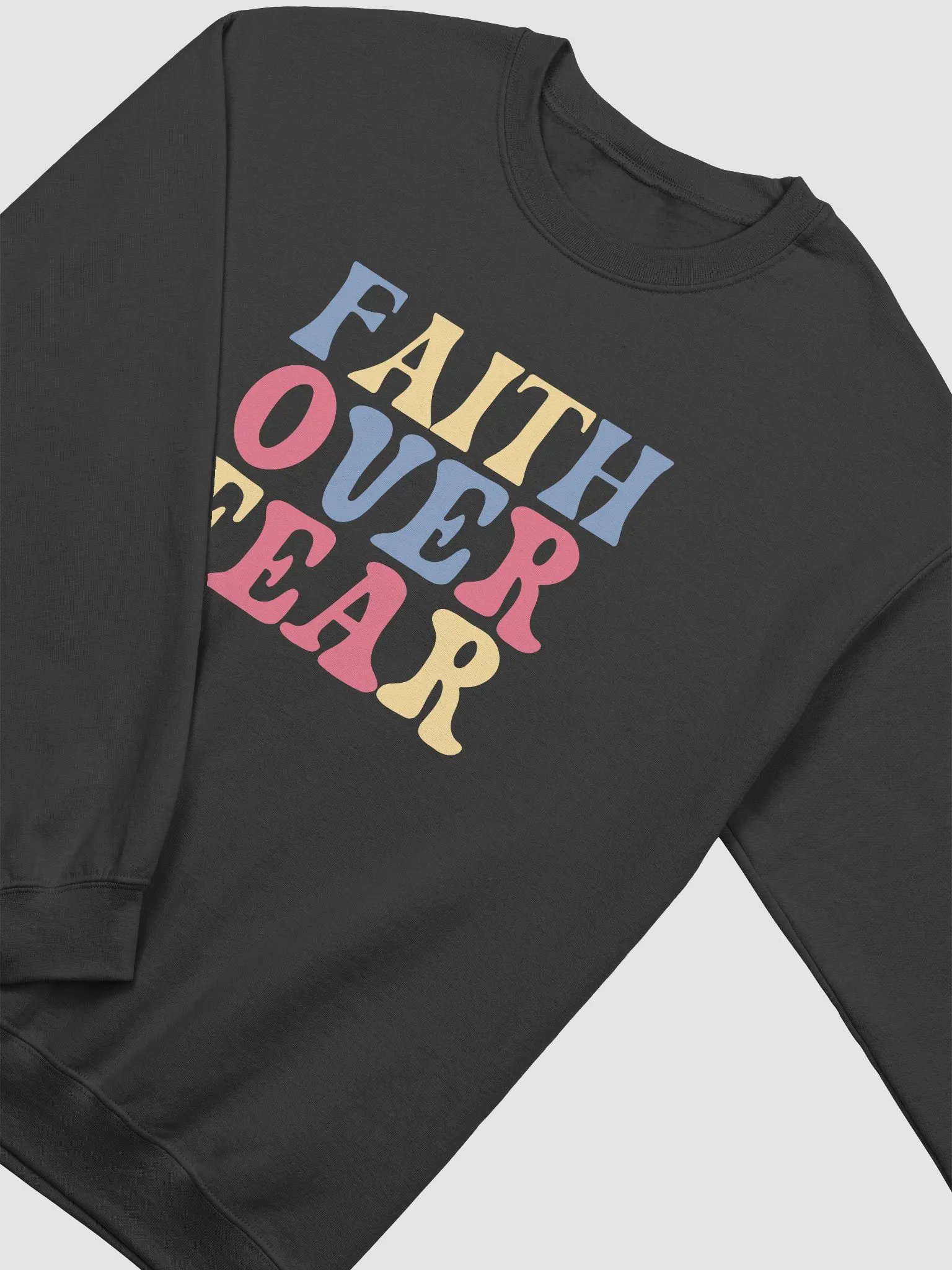 Faith Over Fear Gildan Crewneck Sweater product image (3)
