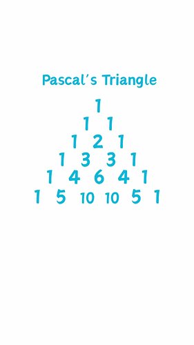 I tried... how's the loop? 🔁

Why is Pascal's Triangle so useful? 📐 Well, one reason is that it offers a shortcut for binomia...