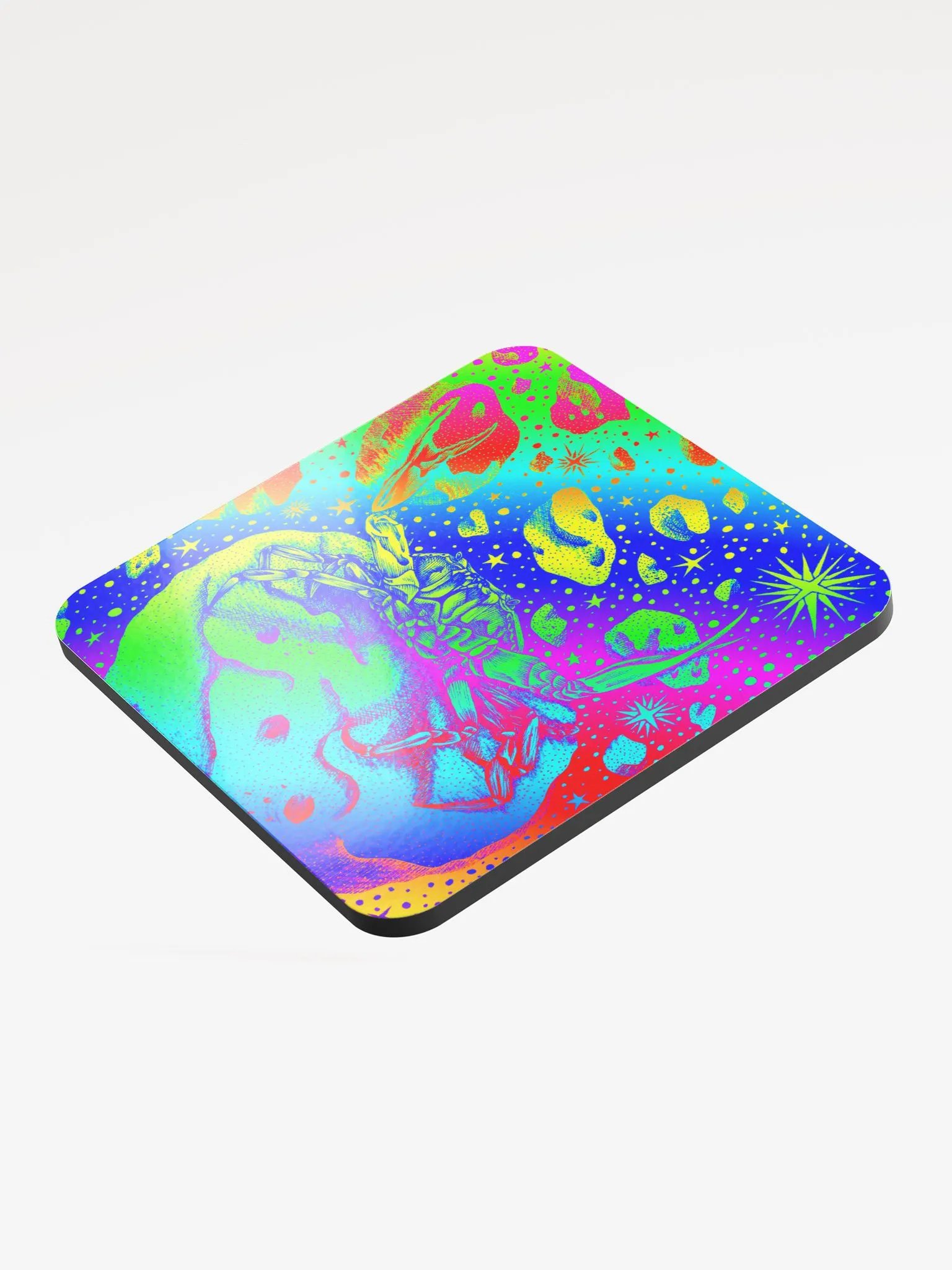 Limited edition Full Rainbow Cancer Zodiac coaster product image (3)