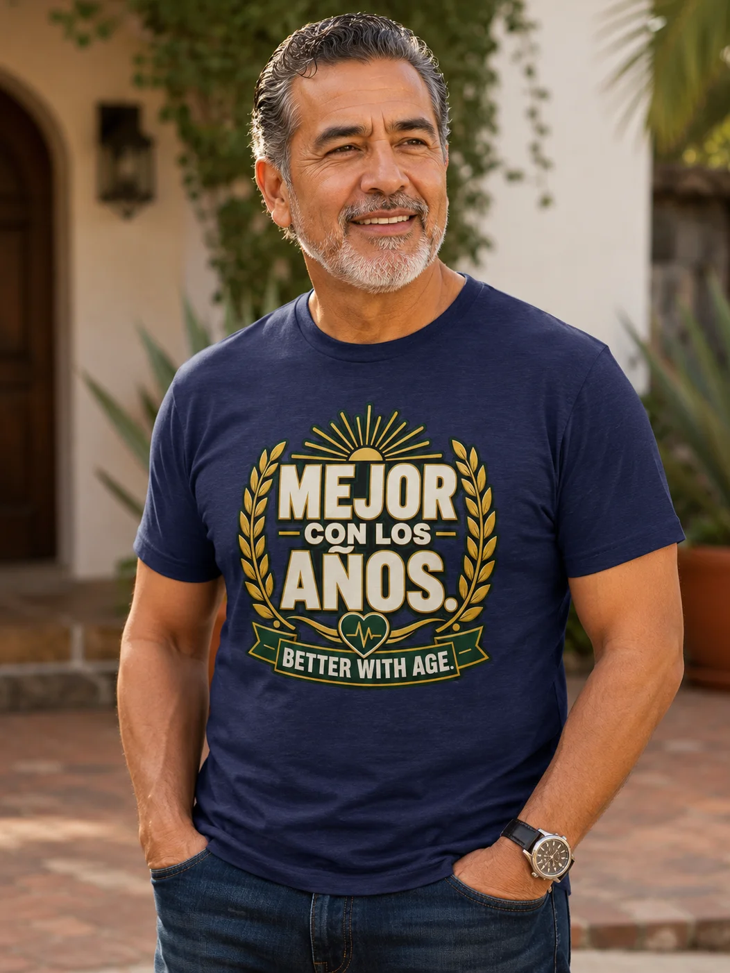 Mejor Con Los Años Unisex T-Shirt (“Better With Age.”) product image (2)