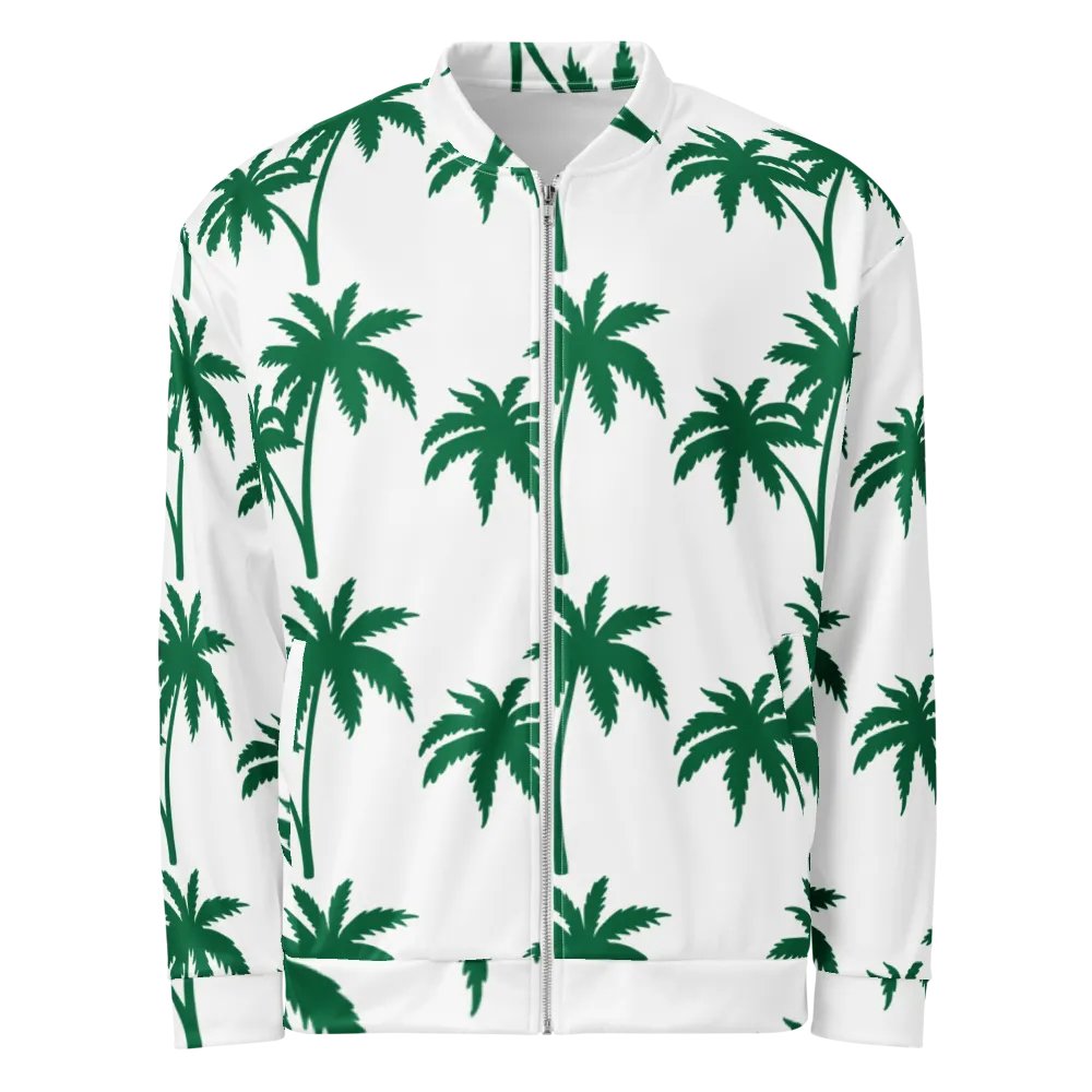 Tropical Grid All-Over Bomber Jacket product image (1)