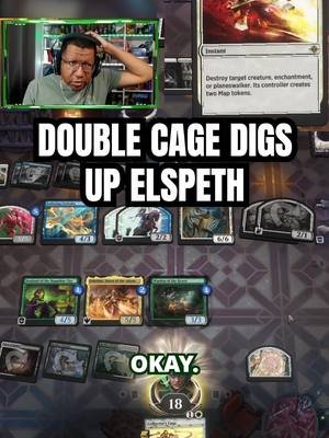 Double Cage Finds Elspeth For the Win #magicthegathering #magic #mtgarena #standardarena #magicarena #thepowrdragn