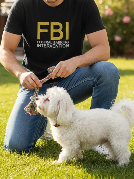 OFFICIAL "Federal Barking Intervention" F.B.I. Tee 🐾🚔 product image (3)