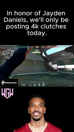 Today, we honor Jayden Daniels with a 4k clutch.
If you wish to be featured on our socials, join our community and submit you...