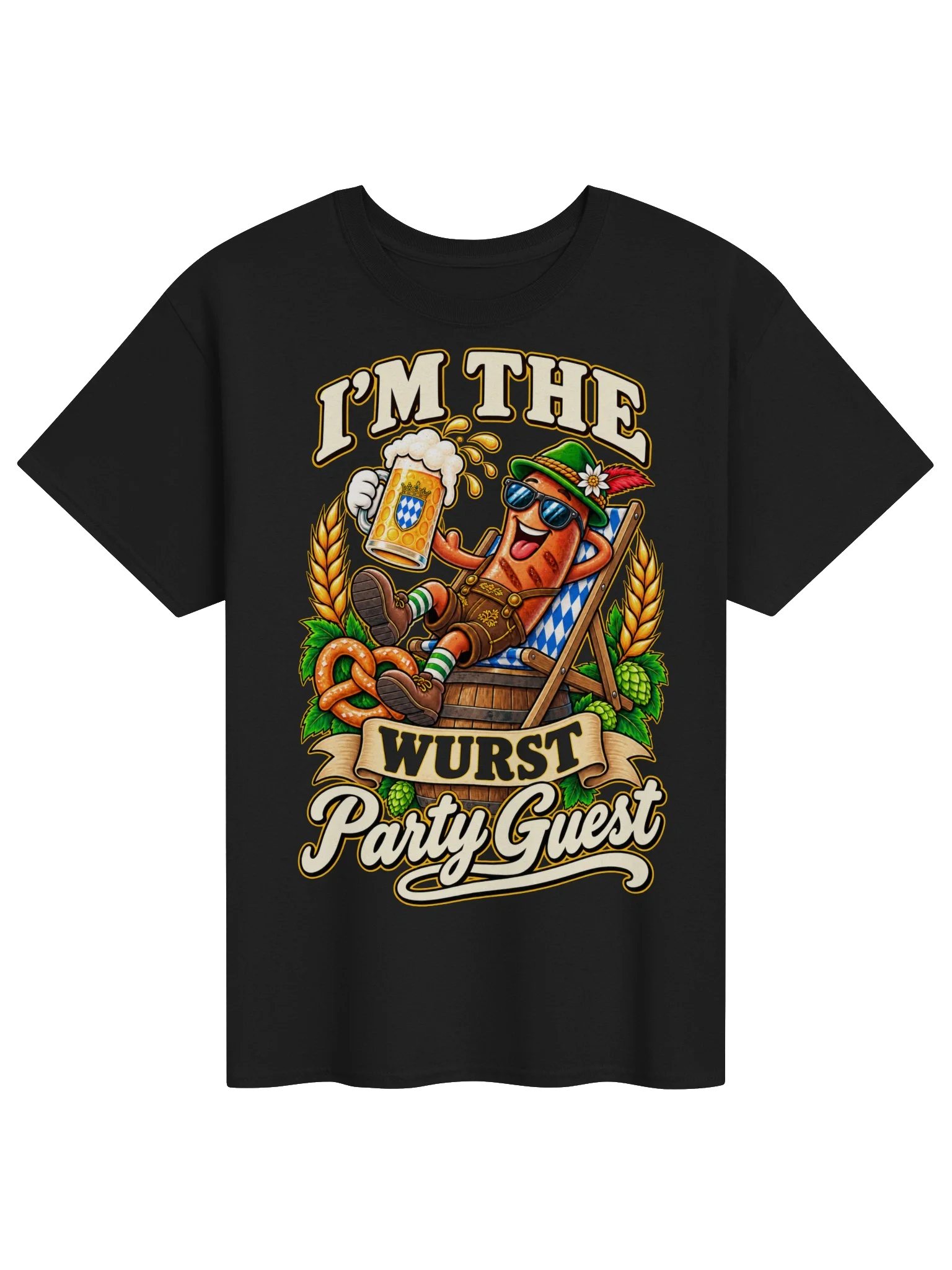 I’m the Wurst Party Guest Funny Oktoberfest Vintage Tee