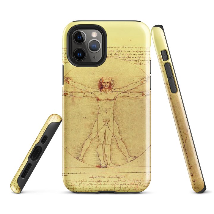 Leonardo da Vinci – Vitruvian Man (L’Uomo Vitruviano) – iPhone® Tough Case product image (1)