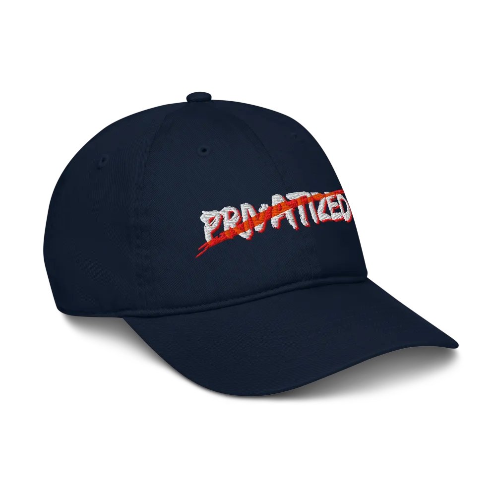 Expess Male "No Privatization" Dad Hat (DARK NAVY) product image (6)