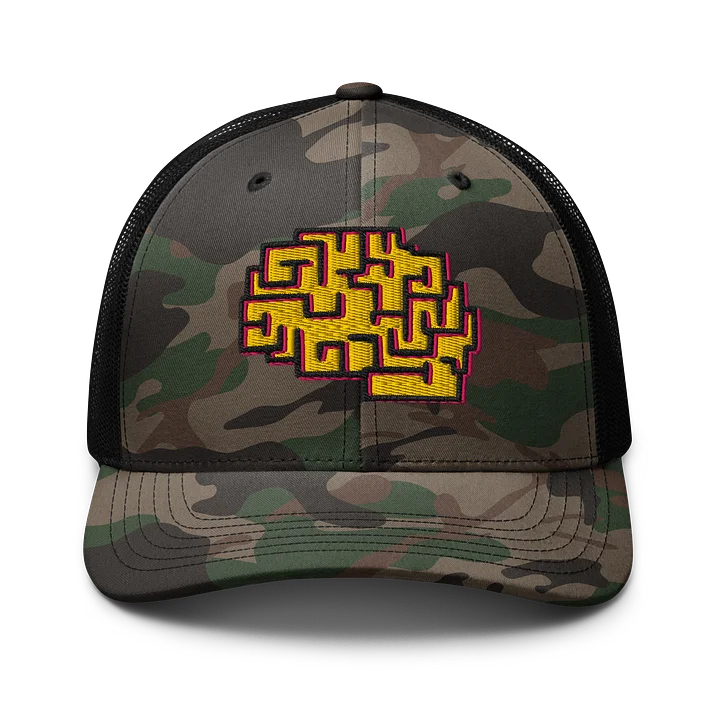 Wrestling Brain Camo Trucker Hat product image (1)