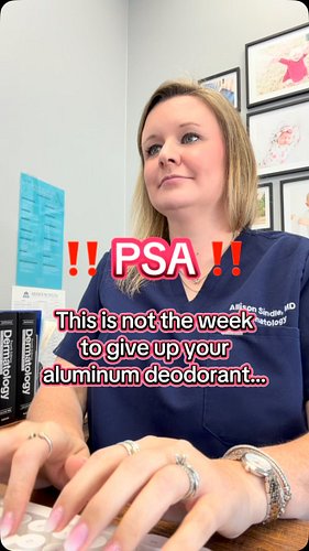 ‼️‼️ DERM PSA ‼️‼️

Aluminum based antiperspirants are safe and effective!!!! The prior myths about aluminum have since been ...