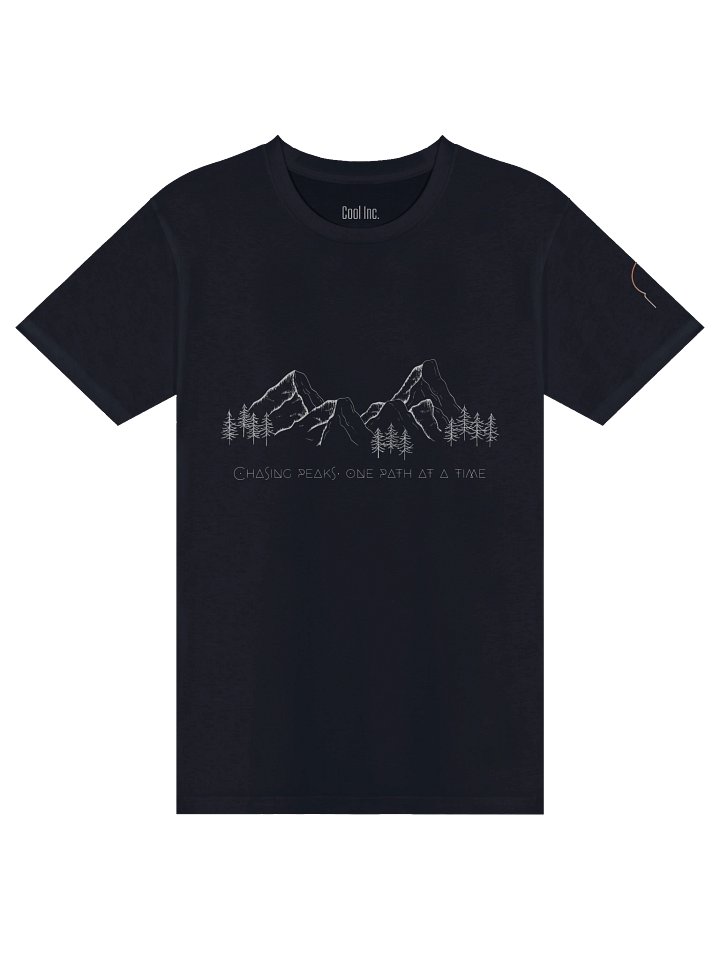 Chasing Peaks Unisex T-Shirt – Minimalist Mountain Line Art Tee product image (1)