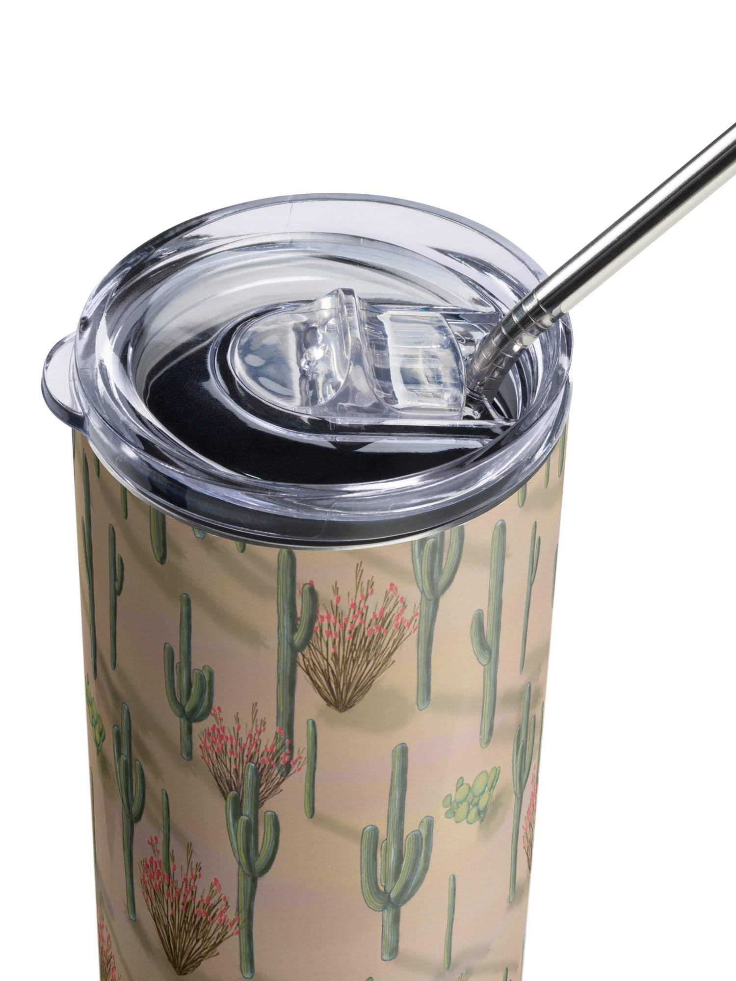 Saguaros of the Sonoran Desert Stainless Steel Tumbler with Straw product image (5)