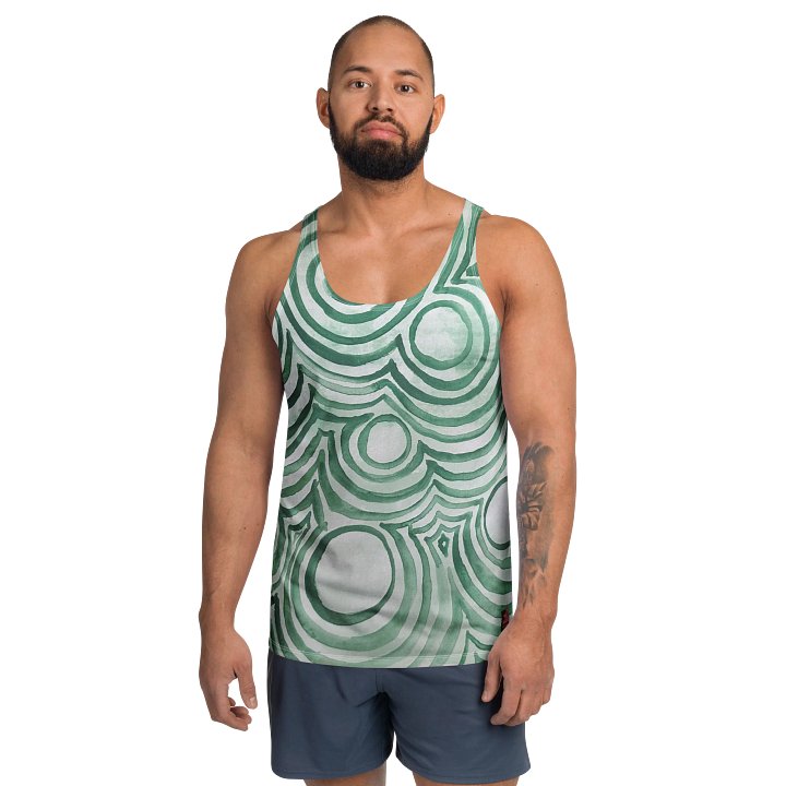 "Green Swirl" Men's Tank Top product image (1)