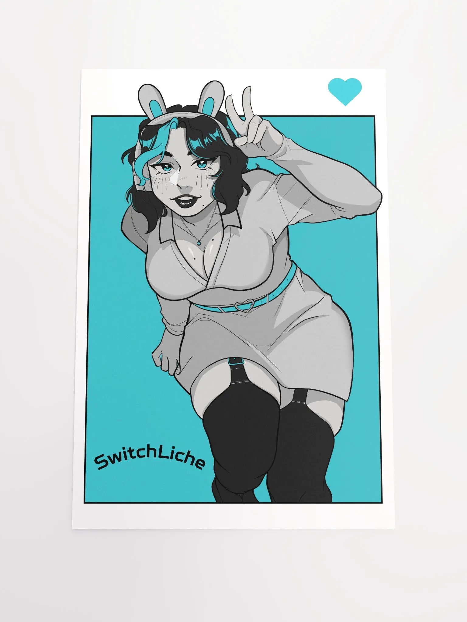 Bunny Swii Blue Poster product image (1)