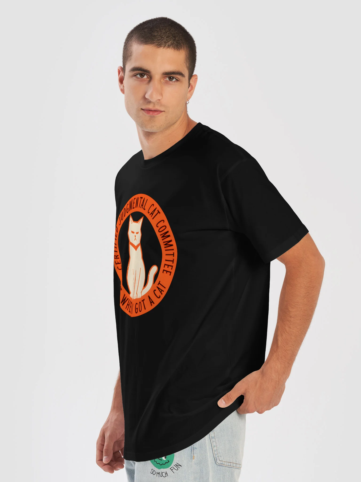 Certified Judgmental Cat T-Shirt – Funny Cat Lover Design product image (7)