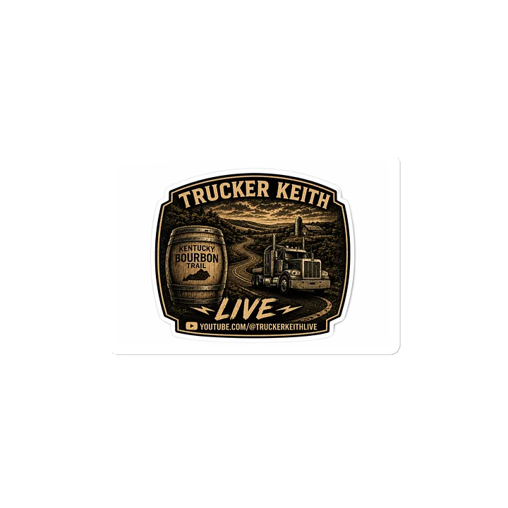 Trucker Keith Live Vintage Semi-Truck Magnet product image (2)