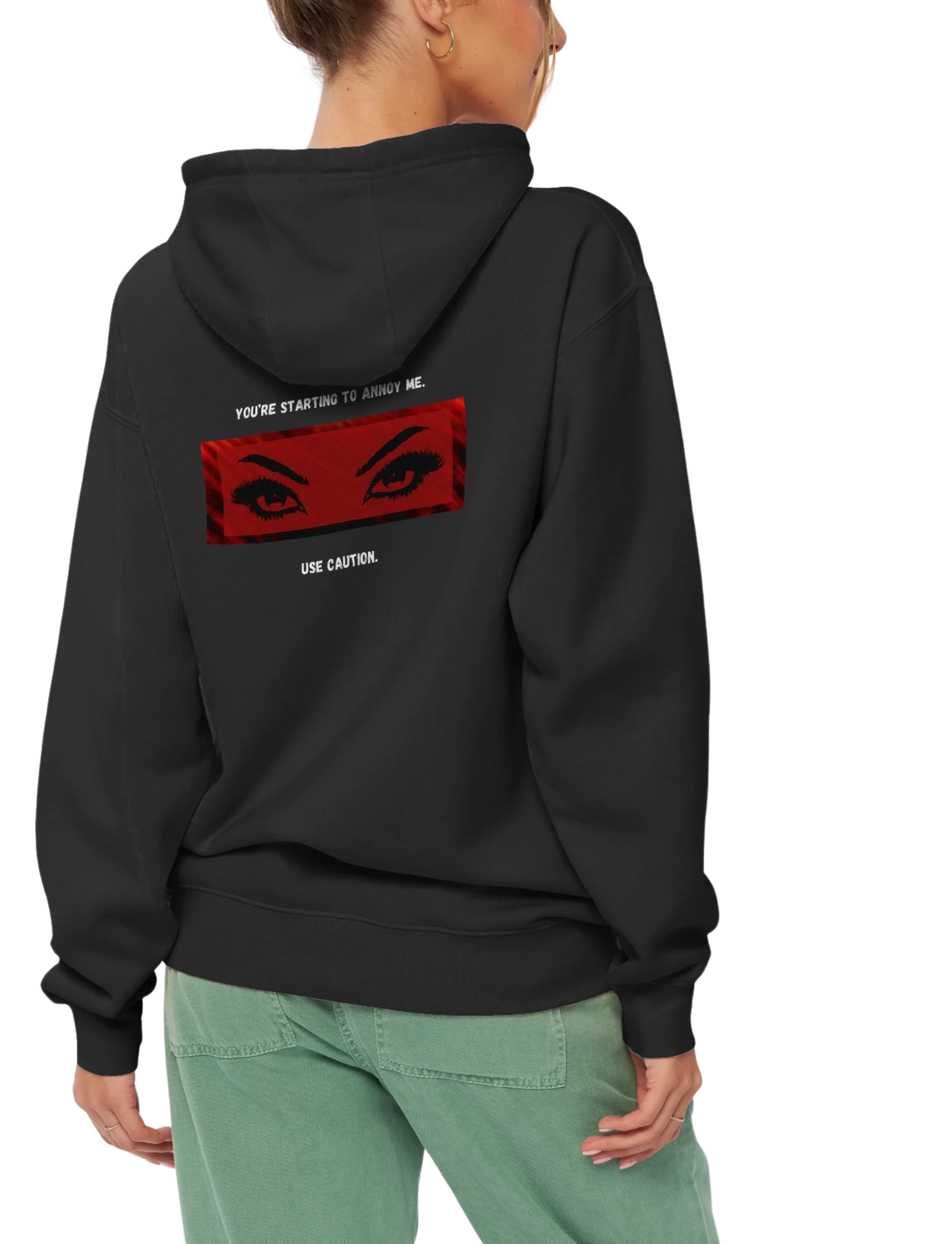 "Use Caution" Dark Premium Hoodie product image (2)