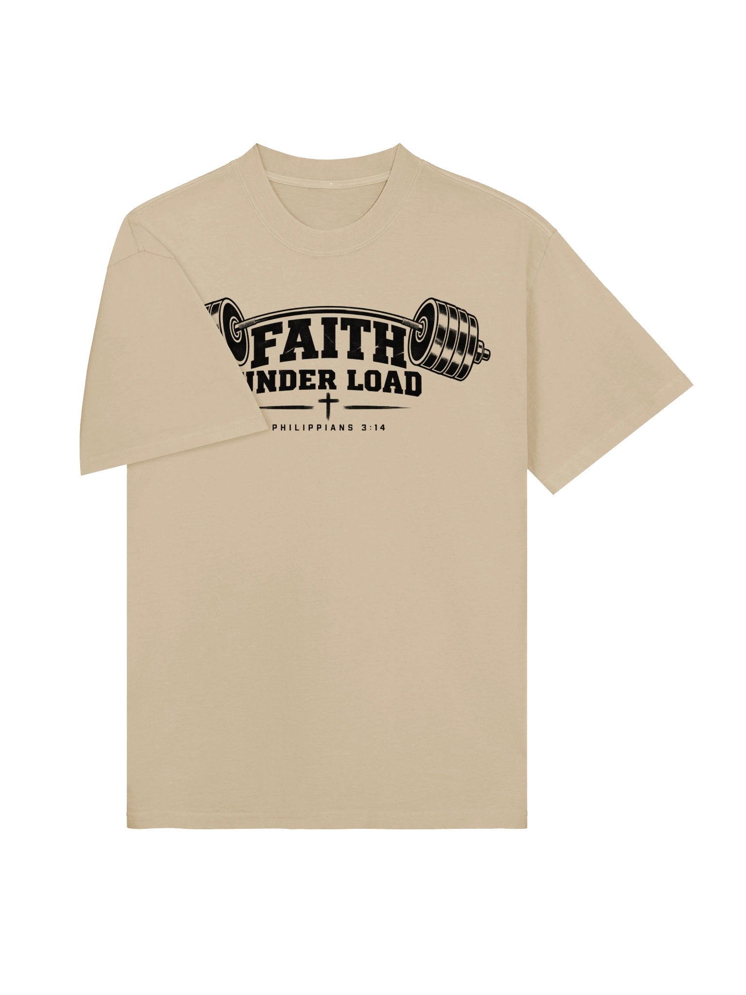 Faith Under Load Oversized Tee | Philippians 4:13 product image (27)
