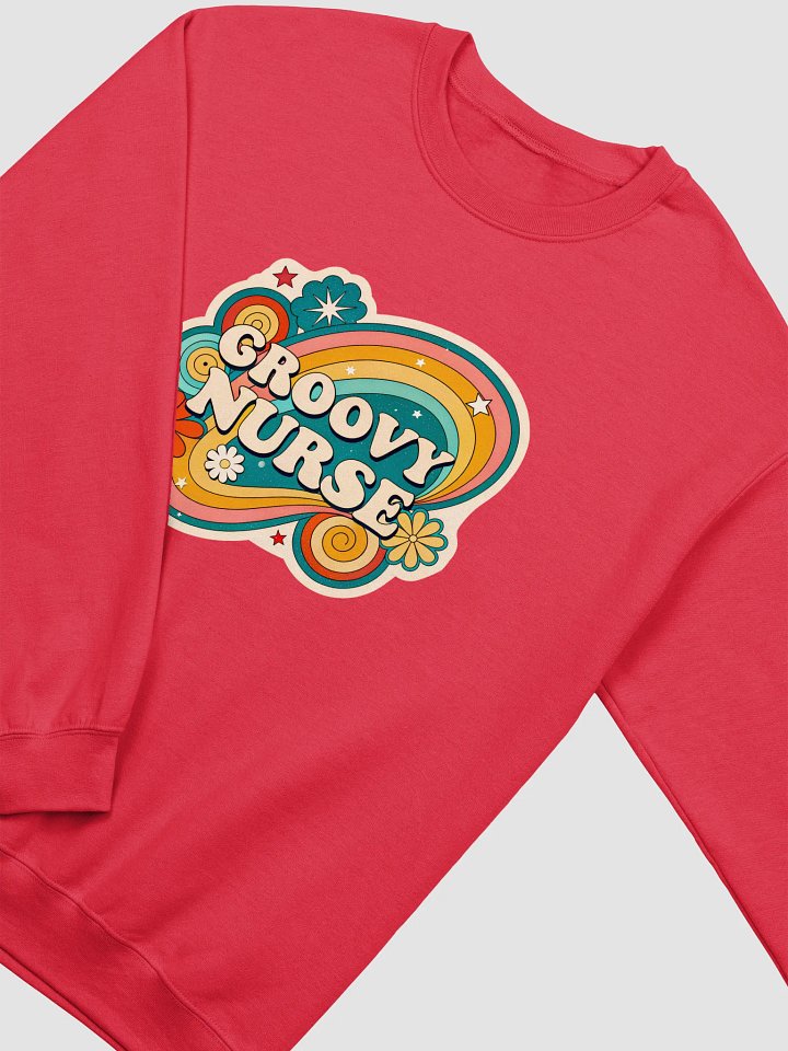 Groovy Nurse Retro Crewneck Sweatshirt product image (12)