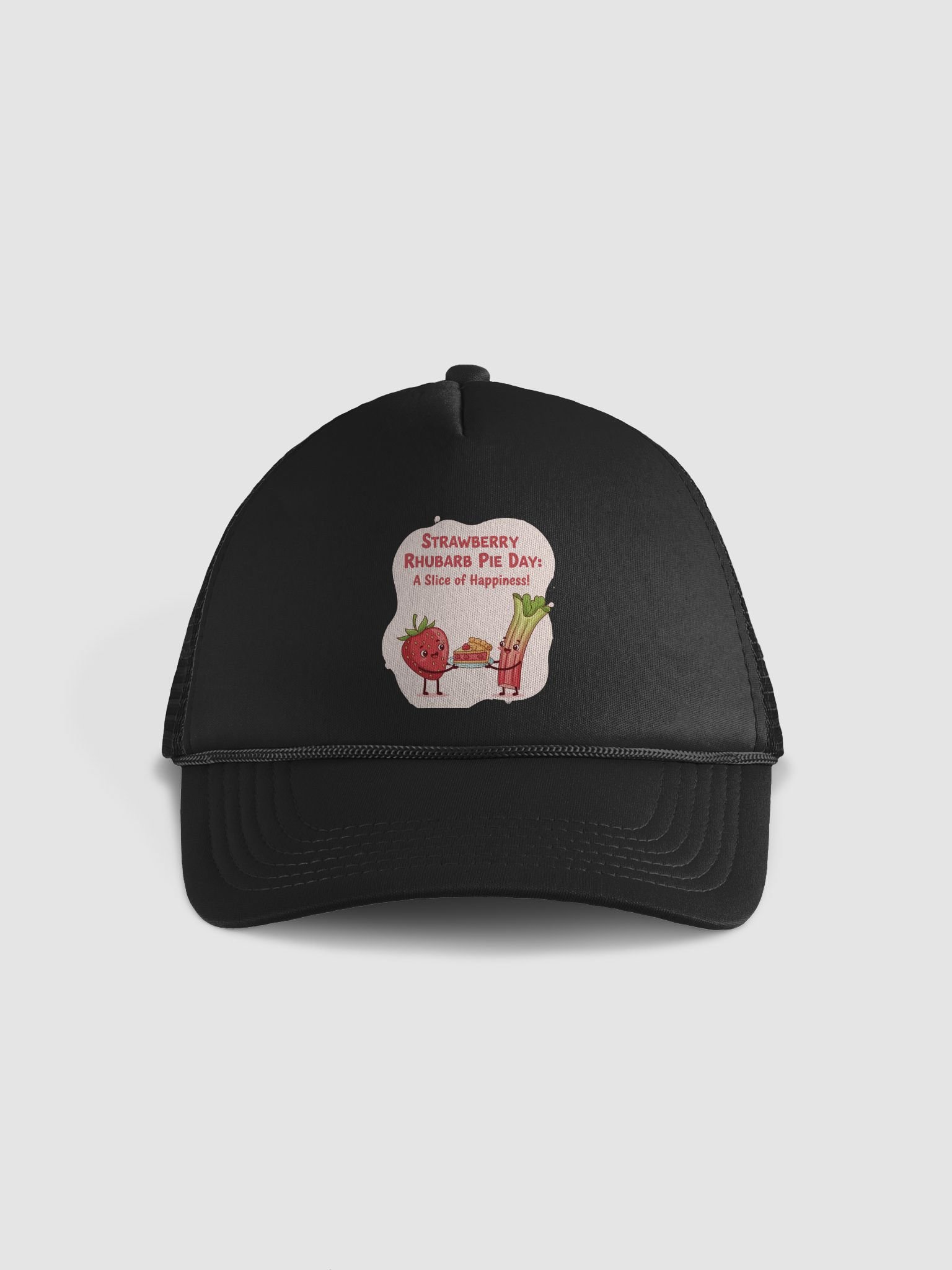 Strawberry Rhubarb Pie Day Foam Trucker Hat product image (2)