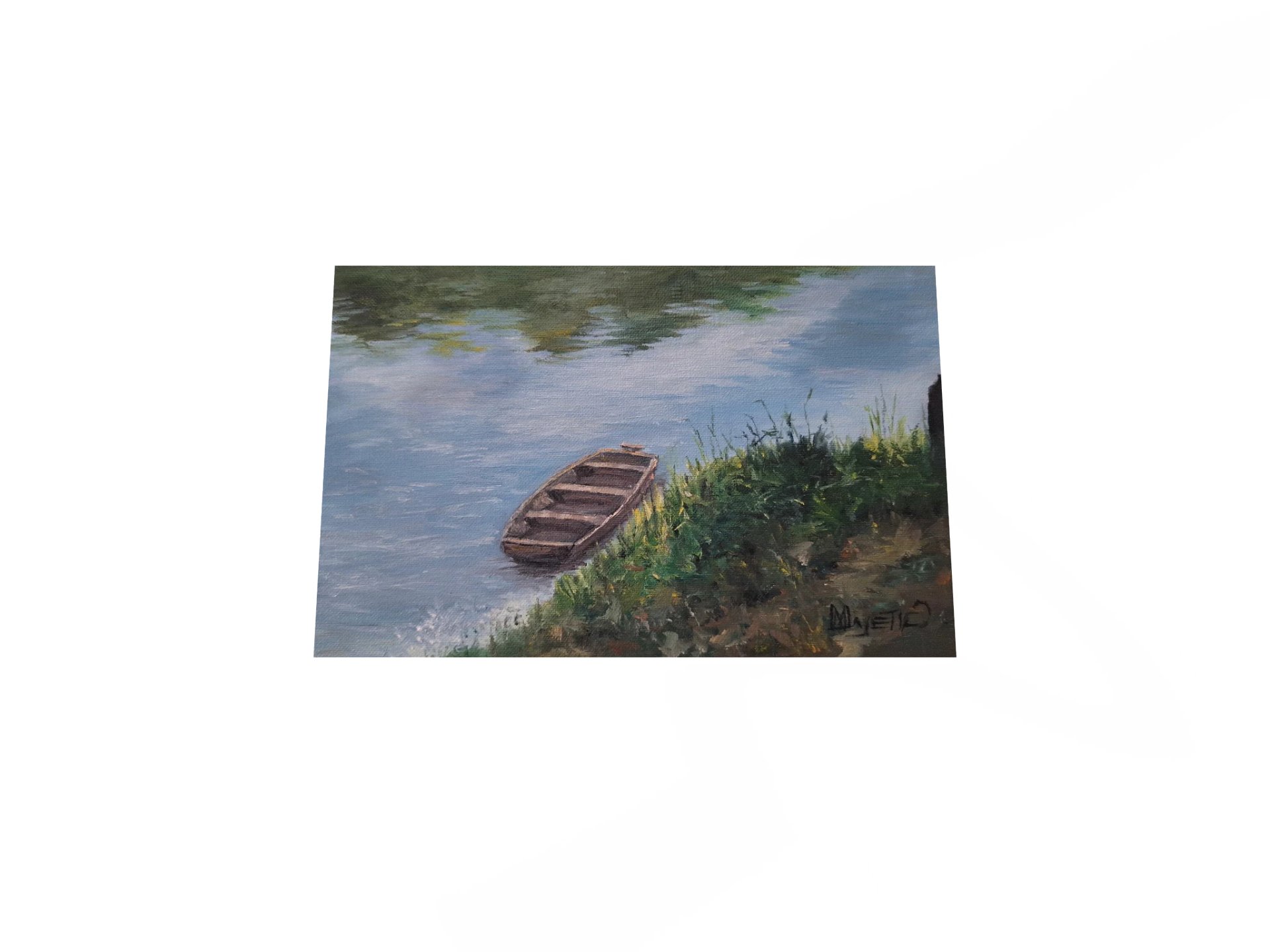 Lajdica na Kupi/Boat on Kupa - Premium Matte - Print na papiru/Paper print product image (2)