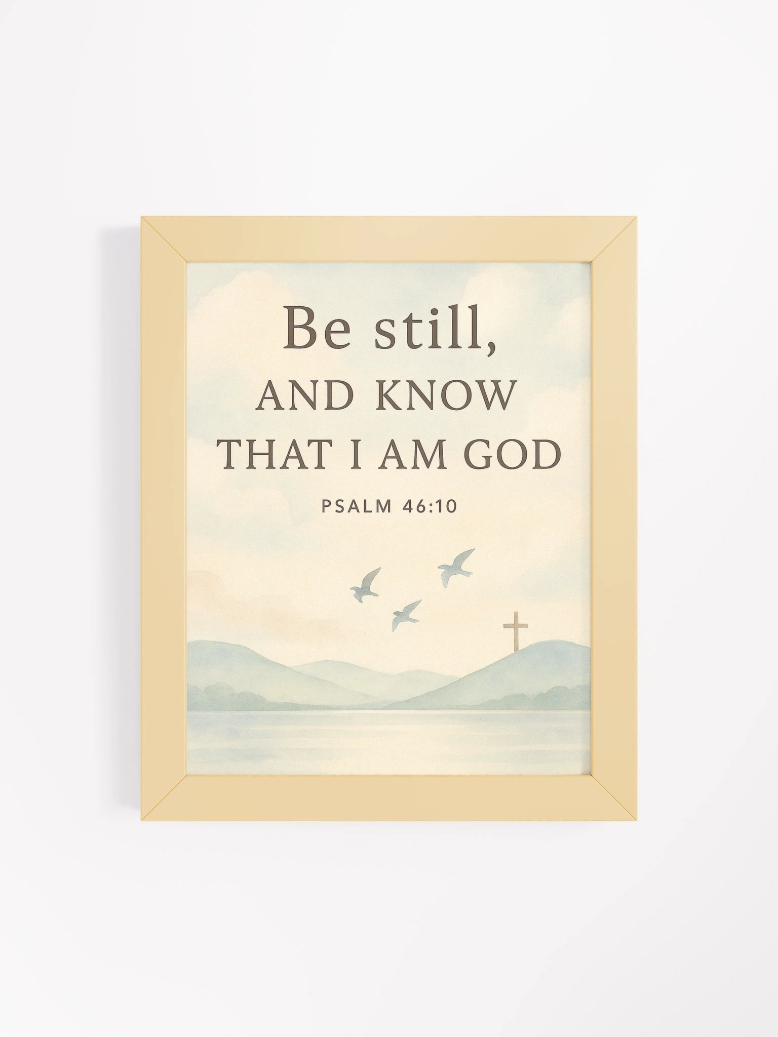 Be Still and Know – Psalm 46:10 Wall Art | Peaceful Christian Scripture Decor product image (62)