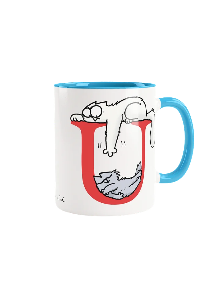 Cat Monogram Mug - U product image (2)