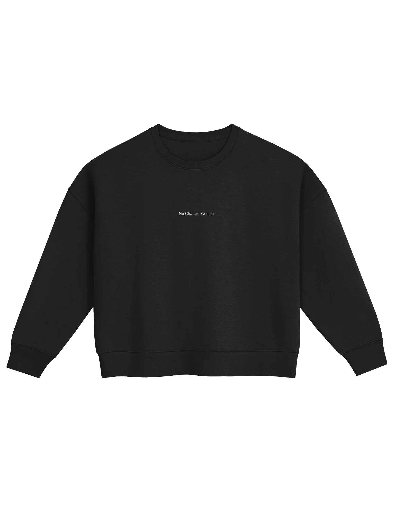 No Cis, Just Woman — Women’s Organic Cotton Embroidered Sweatshirt product image (1)