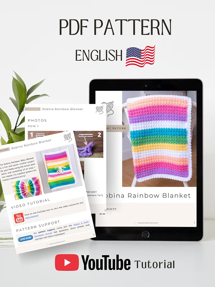 Robina Baby Blanket Crochet Pattern product image (2)