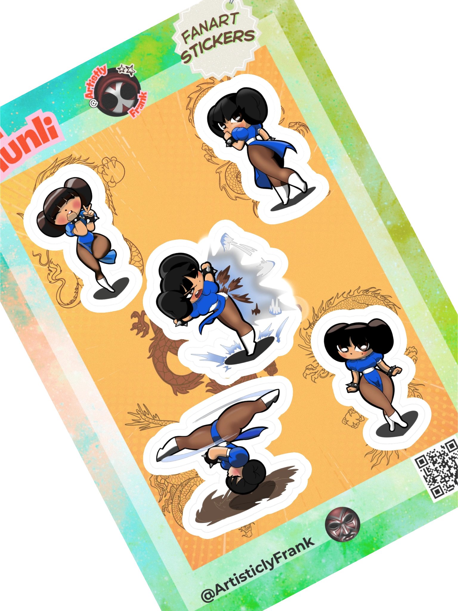 Chibi Chun-Li Sticker Pack product image (1)